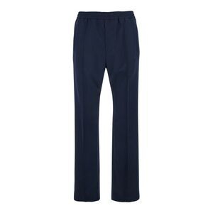 Gucci Men Blue Pants With Elastic Waist And Web Detail In Tech Fabric For Men